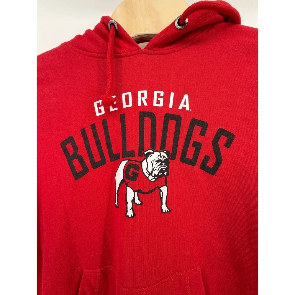 47 Brand Georgia Bulldogs Red Hoodie Sweatshirt Womens Medium